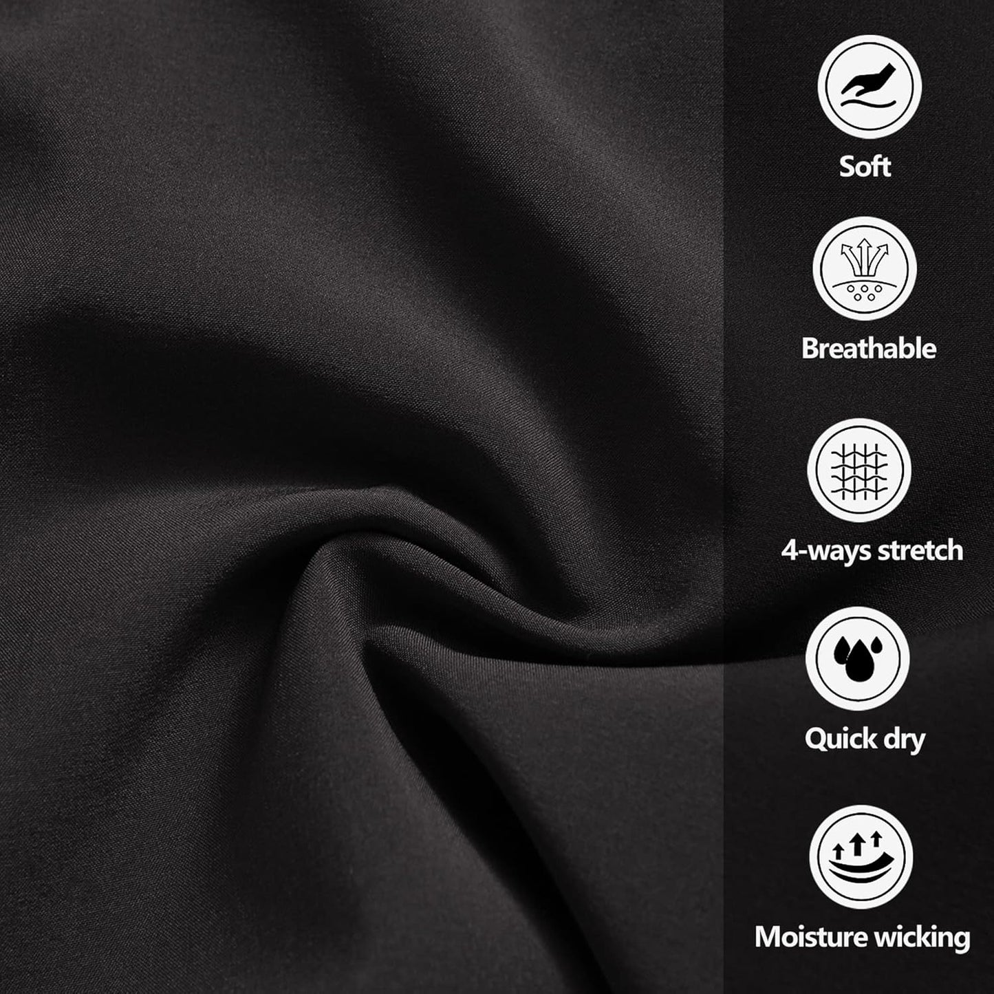 Men's Gym Shorts Sports Quick Dry Workout Running or Casual Training Short with Zipper Pockets