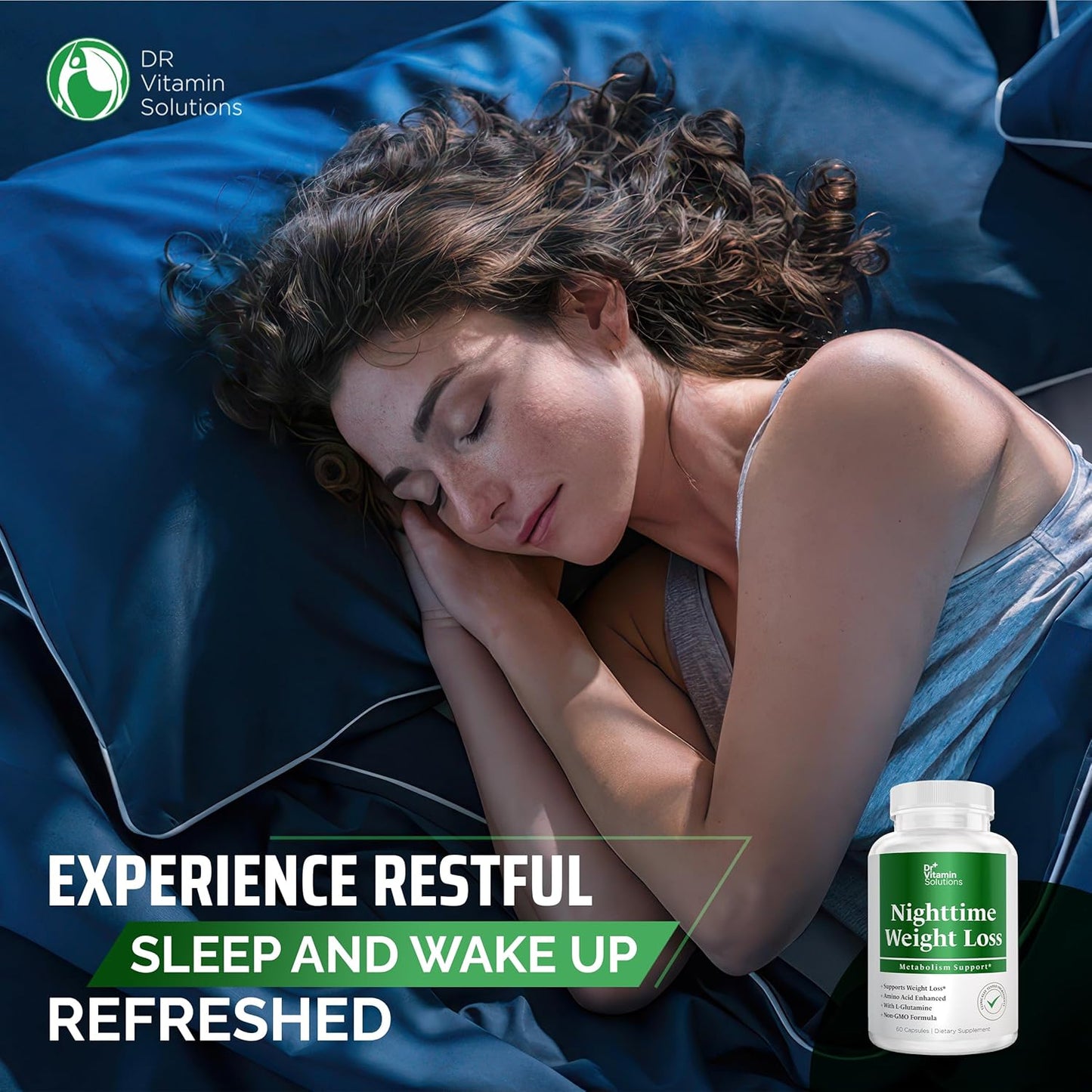 DR VITAMIN SOLUTIONS Nighttime Fat Burner Supplements - Appetite Suppressants for Weight Loss - Night-Time Fat Burner for Women and Men Supporting Sleep & Relaxation - Weight Loss Pills - 60 Capsules