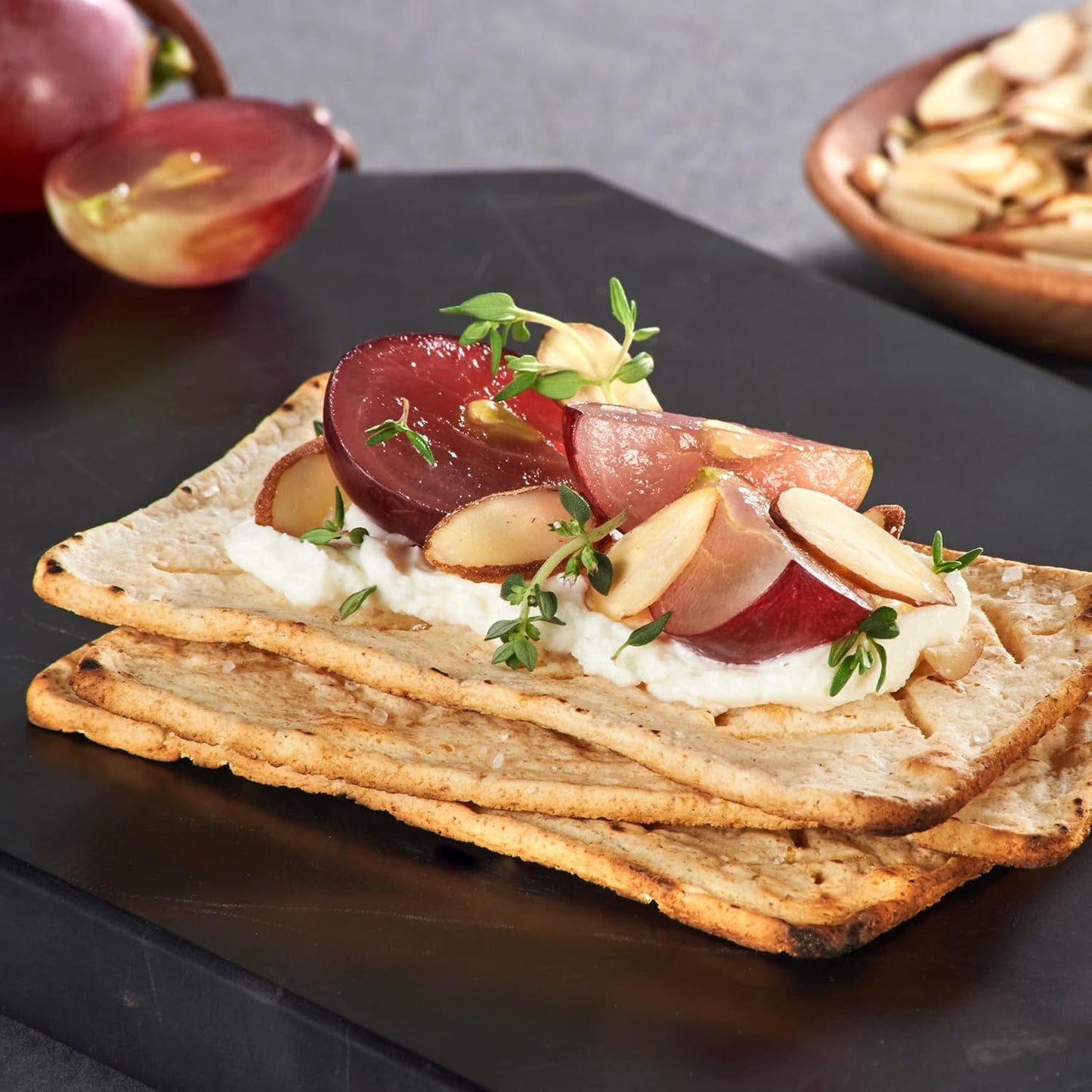 Sanissimo Salmas Chia & Flaxseed, 40 Packs of 3 Crackers, Oven Baked Corn Crackers, Gluten Free, Non-GMO, Kosher Certified