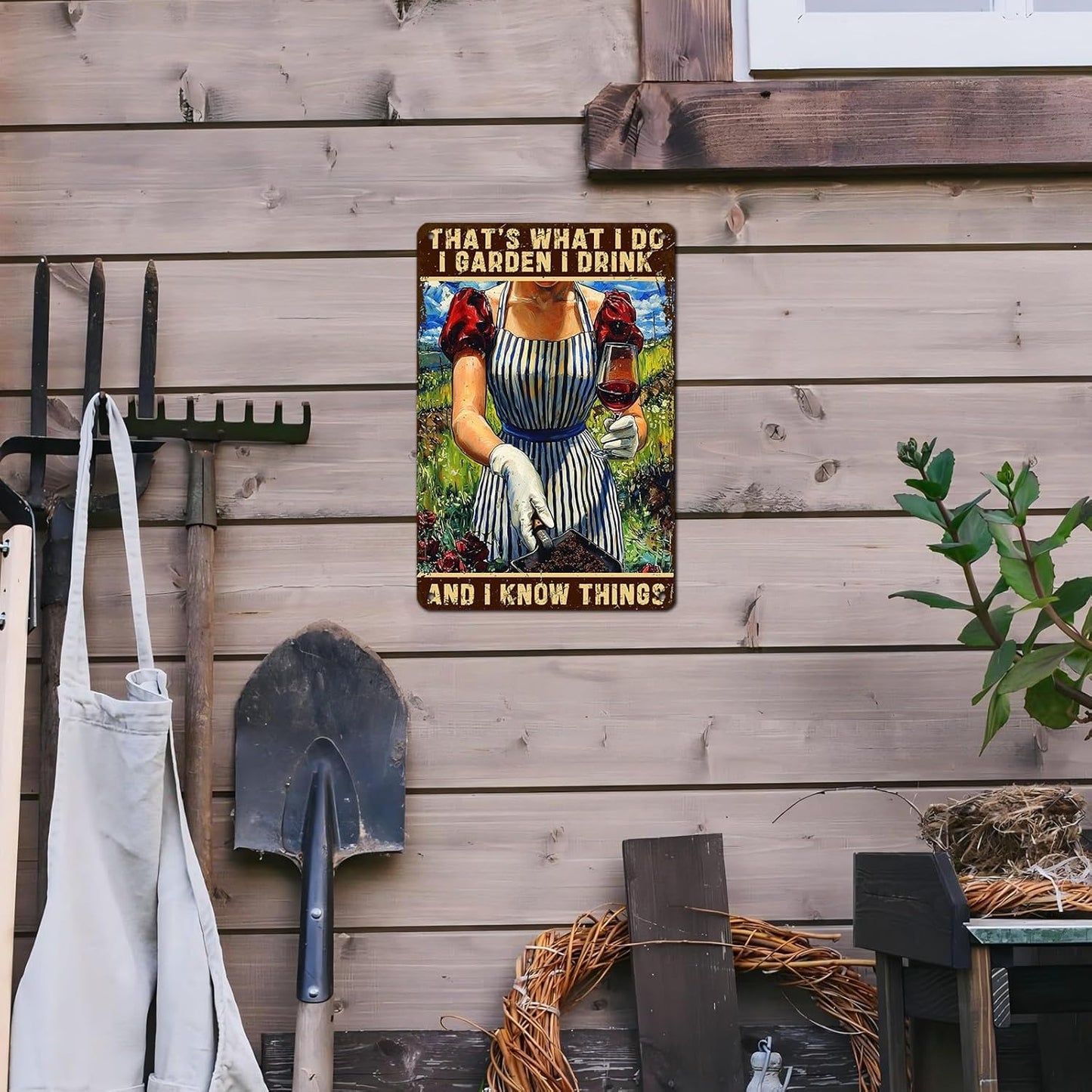 Gardening Decor That's What I Do I Garden Vintage Metal Sign for Home Yard Garden Backyard Garage Man Cave Shed Office Craft Room 12 * 8inch