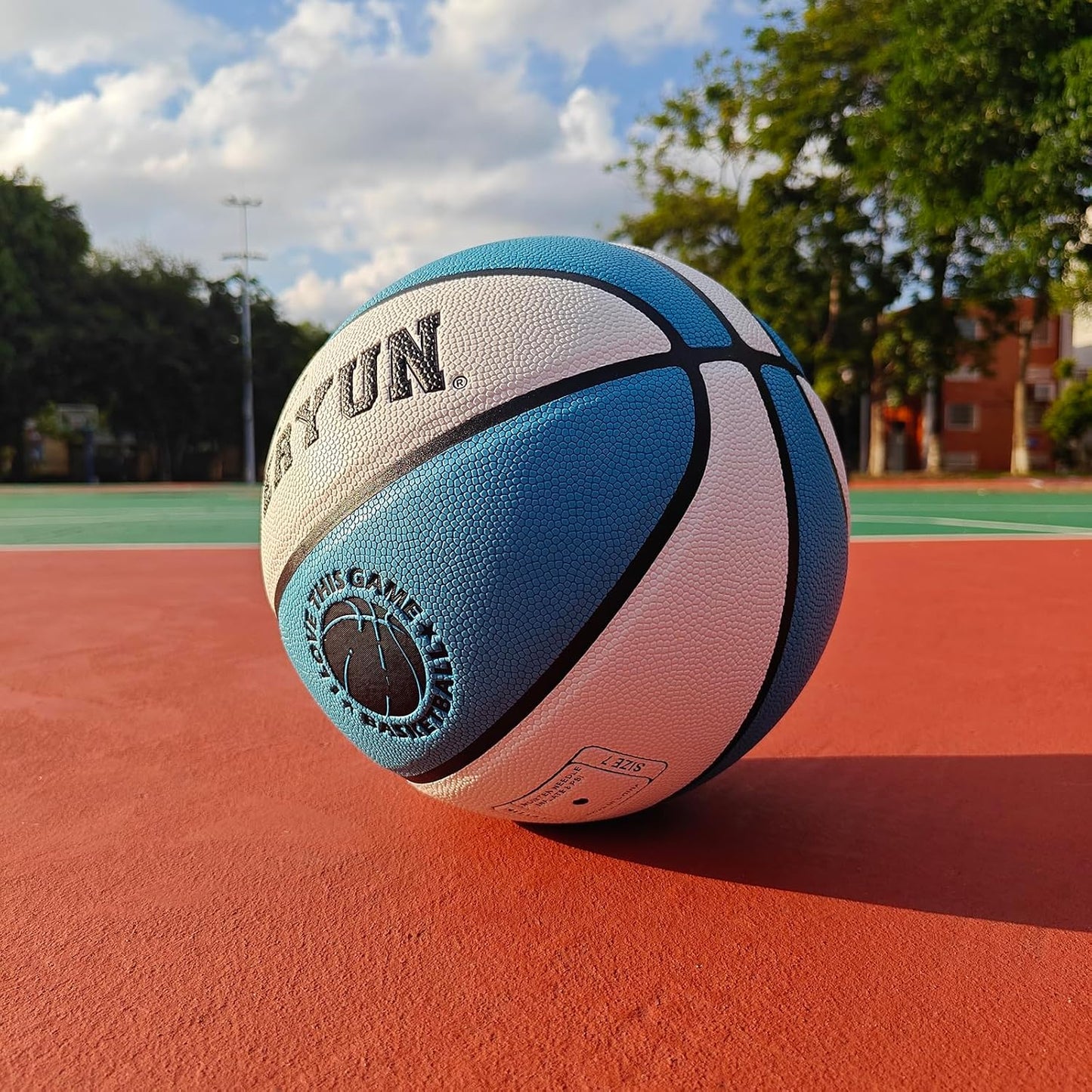 Wave Basketball, Blue and Yellow, Indoor/Outdoor Sports Basketball, Communion Gifts for Boys, Dedicated to 3v3 Matches, Size 7(29.5'')