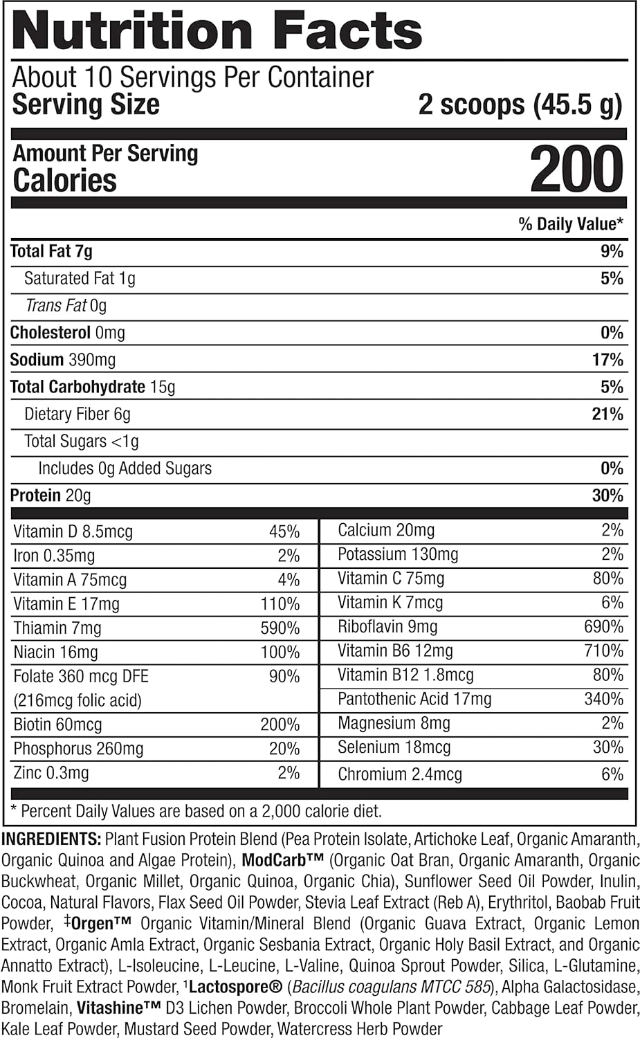 PlantFusion Complete Meal Replacement Shake - Plant Based Protein Powder with Superfoods, Greens & Probiotics - Vegan, Gluten Free, Soy Free, Non-Dairy, No Sugar, Non-GMO - Chocolate Caramel 2 lb