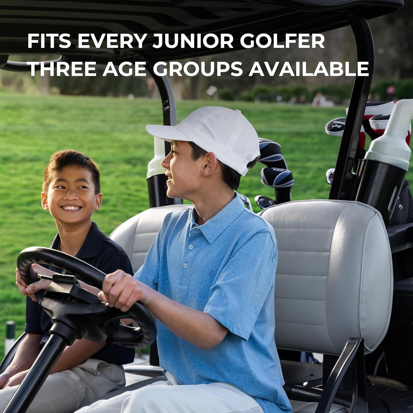 Precise XD-J Junior Golf Clubs Set β Right & Left Hand Options β Kids Golf Clubs for Ages 3-5, 6-8, 9-12 β Lightweight Graphite Shafts, Hybrid Club, Stand Bag β Boys & Girls Golf Set