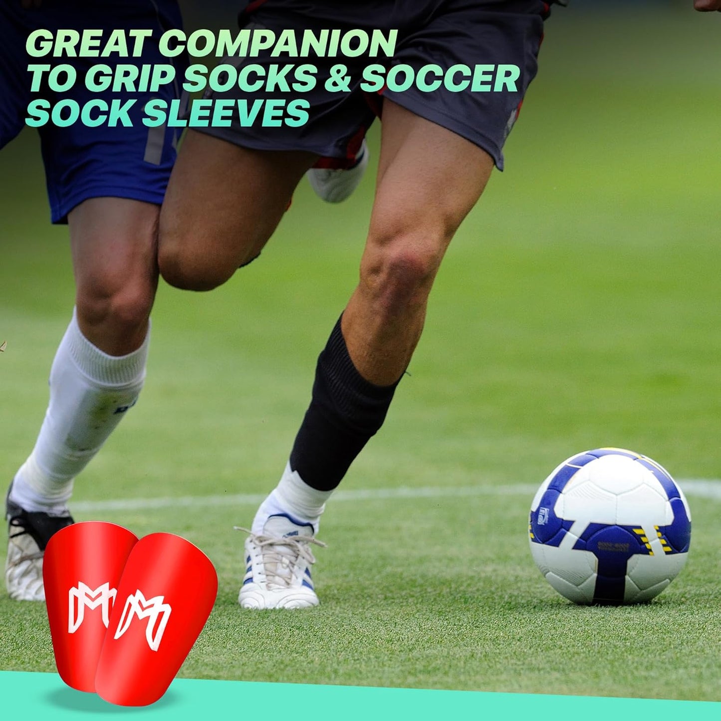 MiniGuards - Mini Shin Guards for Soccer Players - Tiny Shin Pads for Men, Women, Teens - Miniature Shin Guards 3.9 x 2.4 inch - Perfect for High Level Soccer Athletes