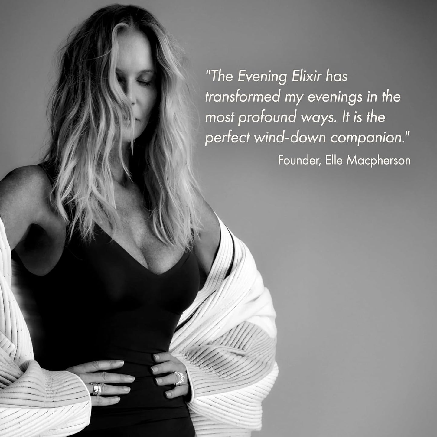 WelleCo The Evening Elixir Skin Care Vitamin C Hot Chocolate Beauty Drink Mix with Niacin, Lemon Balm, and Magnesium for Sleep, Collagen Formation, Gluten Free, Vegan, Dairy Free, 150g (5.3oz) Jar