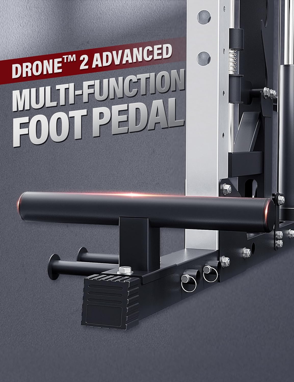 Major Fitness Drone2 Advanced Training Smith Machines– All-in-One Home Gym Squat Rack with Aluminum Pulley Set , Weight Bar, Dual LAT Pull-Down Systems & Cable Crossover Machine for Full-Body Workouts