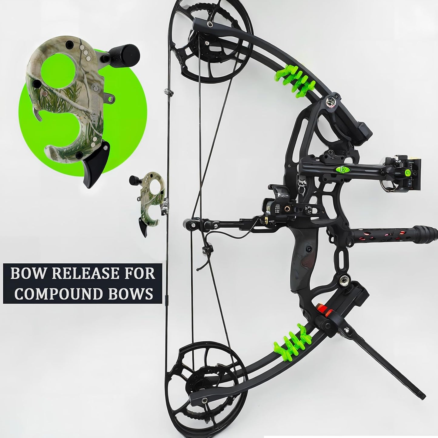 Bow Release for Compound Bow 360° Rotatable Thumb Release for Compound Bow Archery Trigger Release