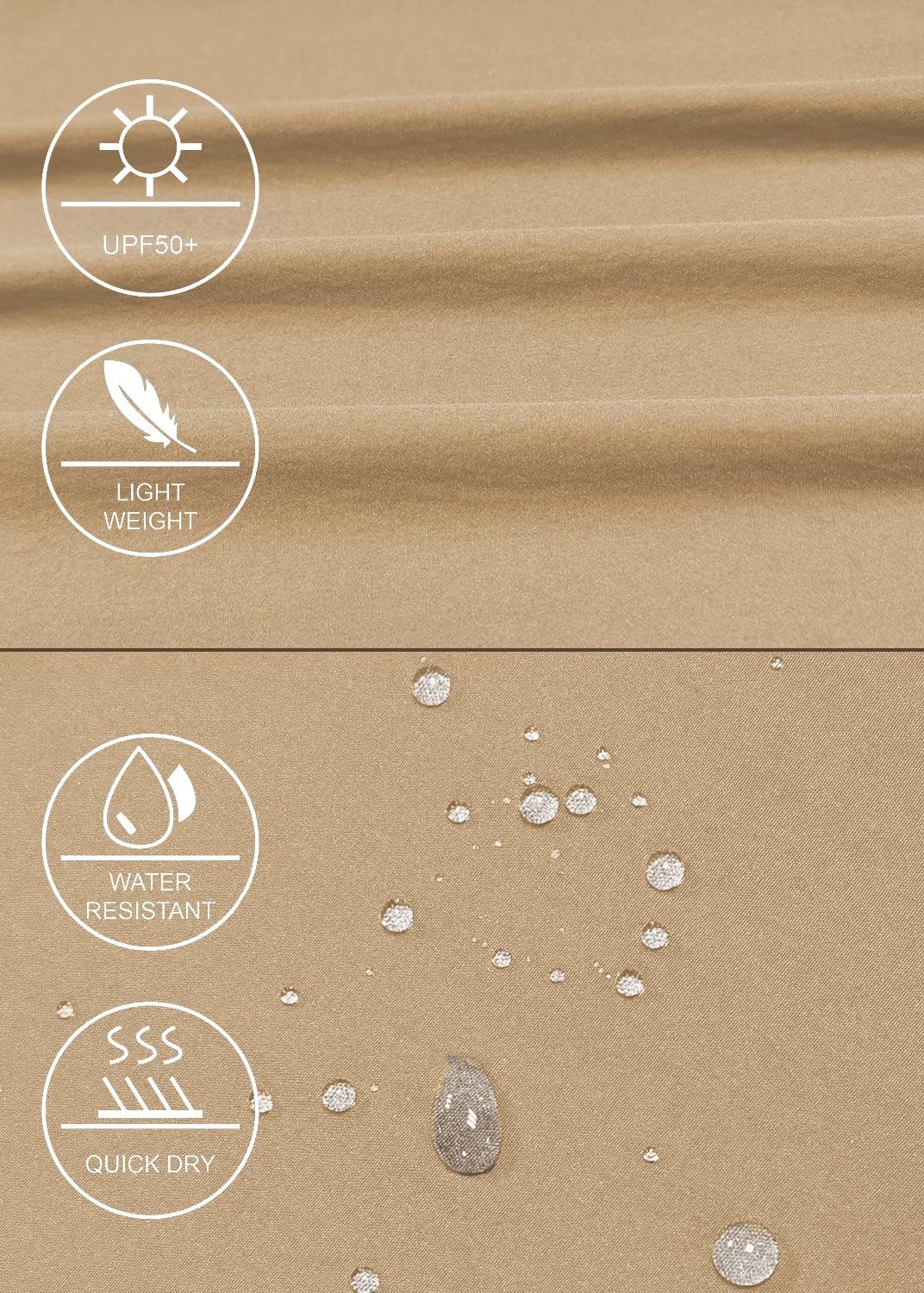 GymBrave Women's Hiking Cargo Pants Quick Dry Outdoor Camping Capris Water Resistant UPF 50 with Zipper Pockets