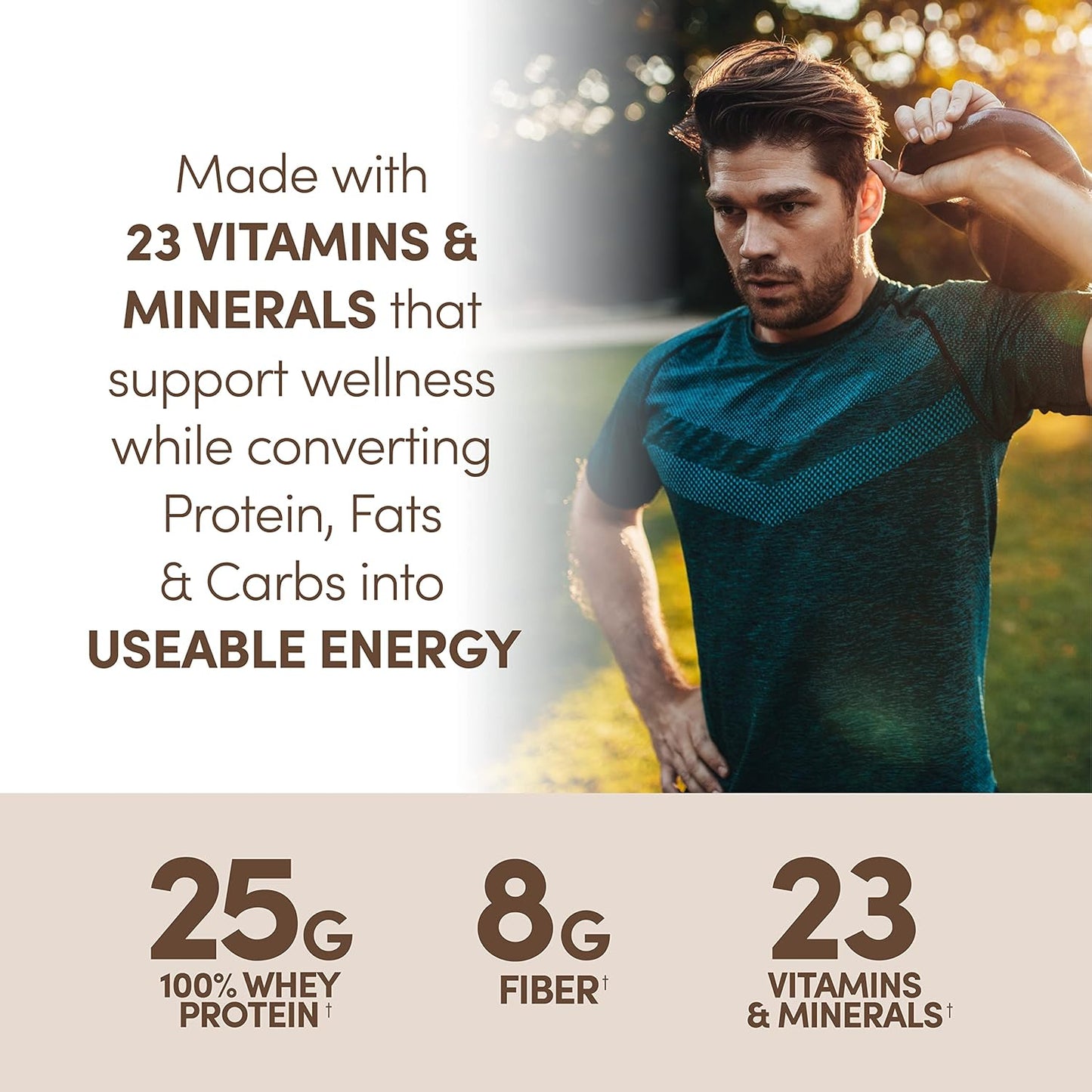 Designer Wellness, Designer Whey Protein Meal Replacement Powder, Organic Superfood Complex Carbs, Vitamins, Minerals, Gluten-Free, Milk Chocolate, 1.72 Pound