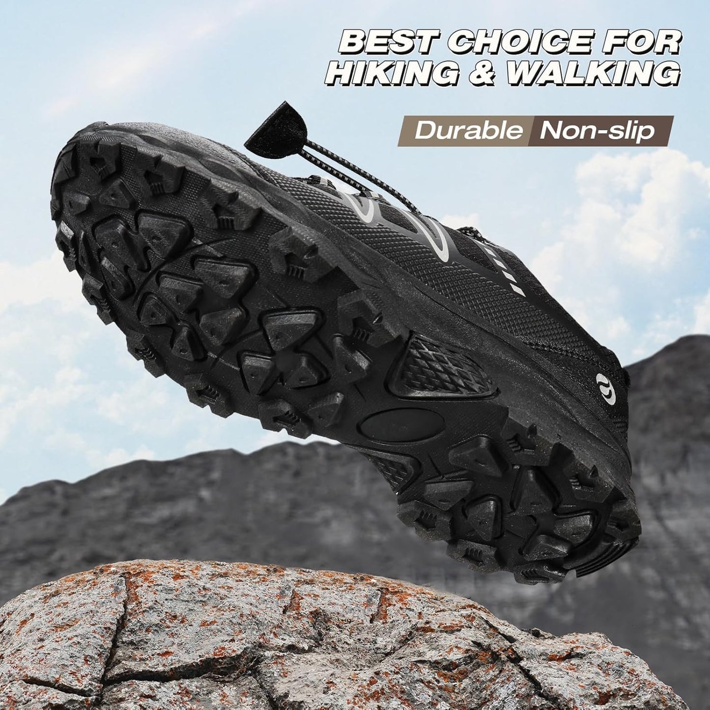 UOVO Boys Girls Hiking Shoes Kids Waterproof Running Trail Fashion Sneakers Breathable Lightweight Non-Slip Outdoor Walking Sports Shoe(Little/Big Kids)