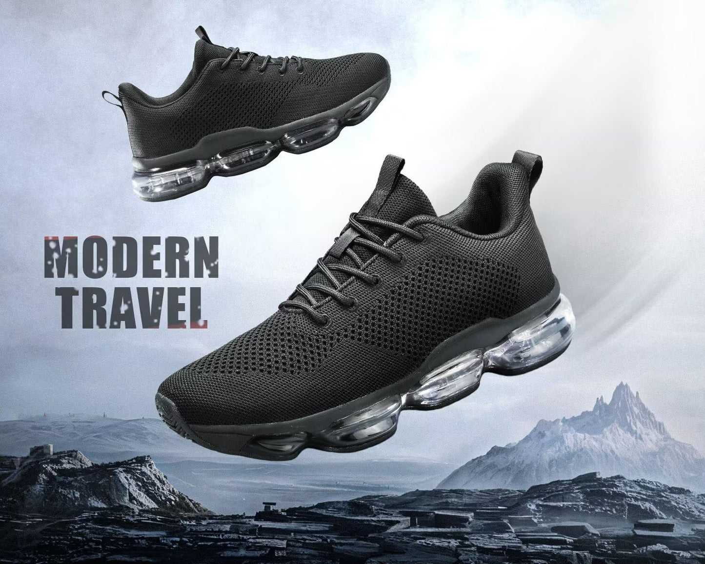 Men's Air Cushion Running Shoes Breathable Tennis Fashion Sneakers Non Slip Workout Casual Sport Shoes Gym Training Comfortable Walking Shoes