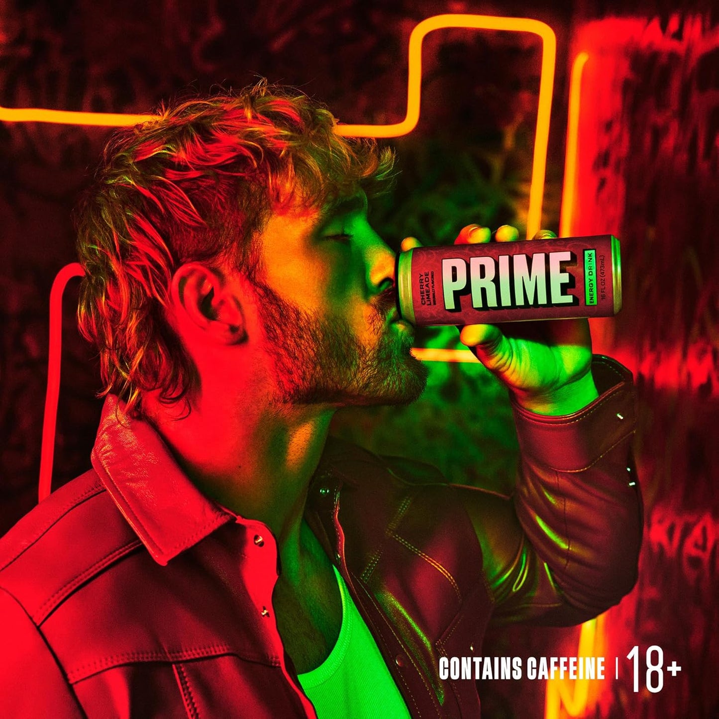 PRIME Energy CHERRY LIMEADE, Zero Sugar Energy Drink, 200mg Caffeine and 300mg of Electrolytes for Hydration, Vegan, Gluten Free,16 Fluid Ounce, 12 Pack