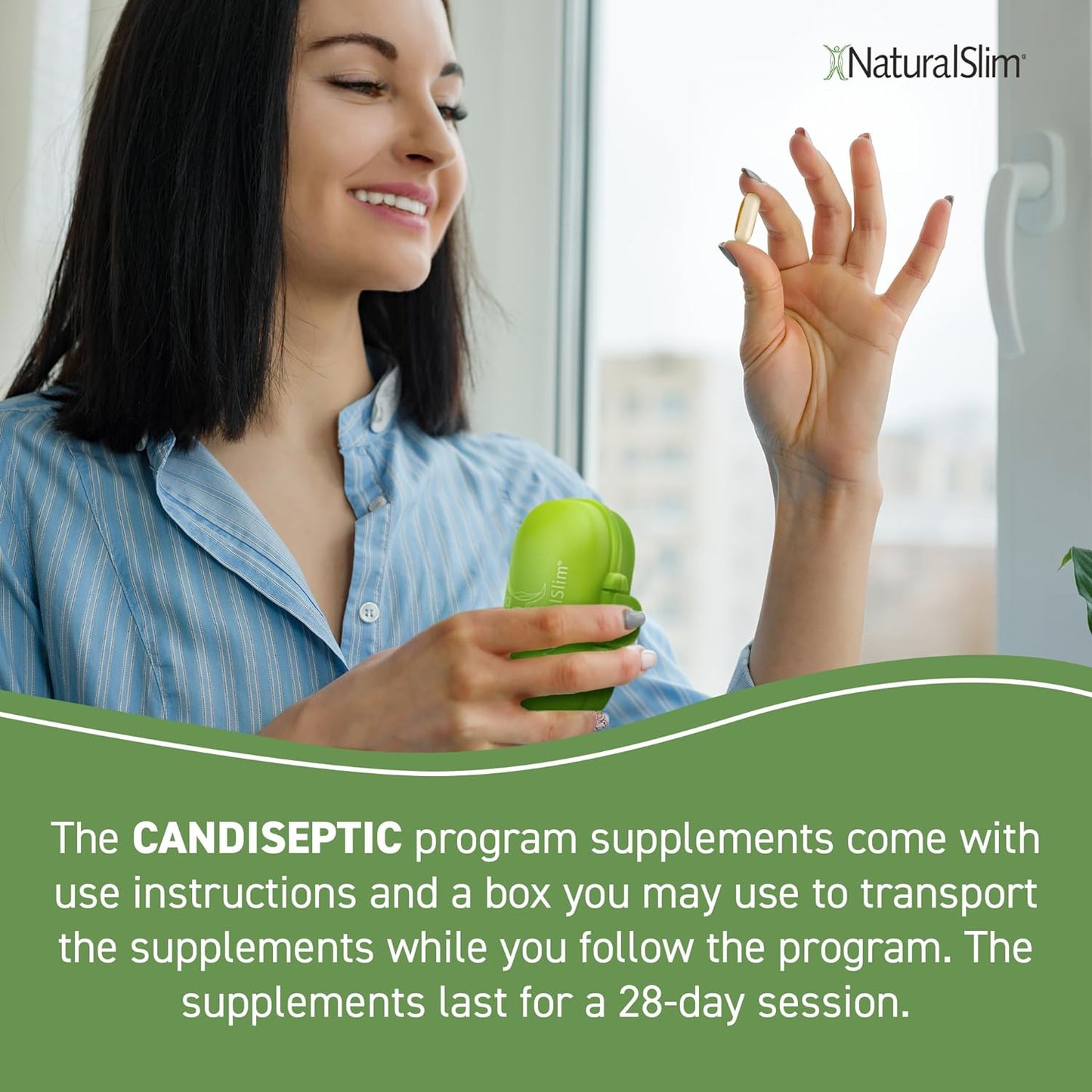 NaturalSlim Candida Cleanse Support Supplements Bundle - Candiseptic Kit Anti Overgrowth, Gut & Colon Cleansing Capsules - Formulated by Frank Suarez (1 Pack)