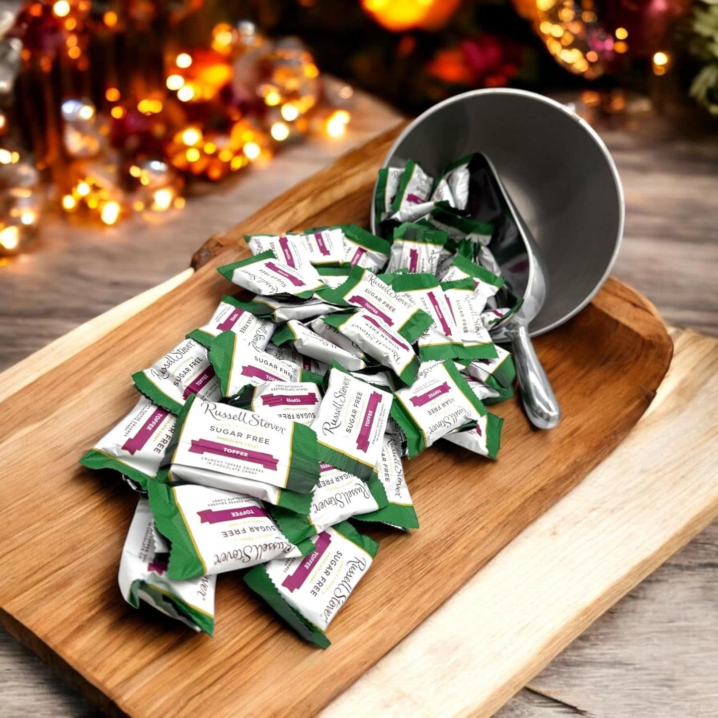 Sugar Free Chocolate Toffee Delight-1 lb Deliciously Crafted for a Guilt-Free Indulgence Made with Stevia Extract-Perfect for Health-Conscious Chocolate Lovers(16 oz)