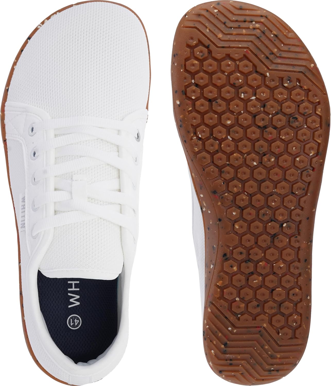 WHITIN Men's Wide Minimalist Barefoot Sneakers | Zero Drop Sole | Optimal Relaxation