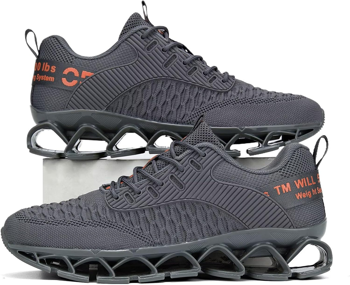 Vooncosir Men's Fashion Sneakers Breathable Mesh Running Shoes Blade Non Slip Soft Sole Casual Athletic Walking Shoes