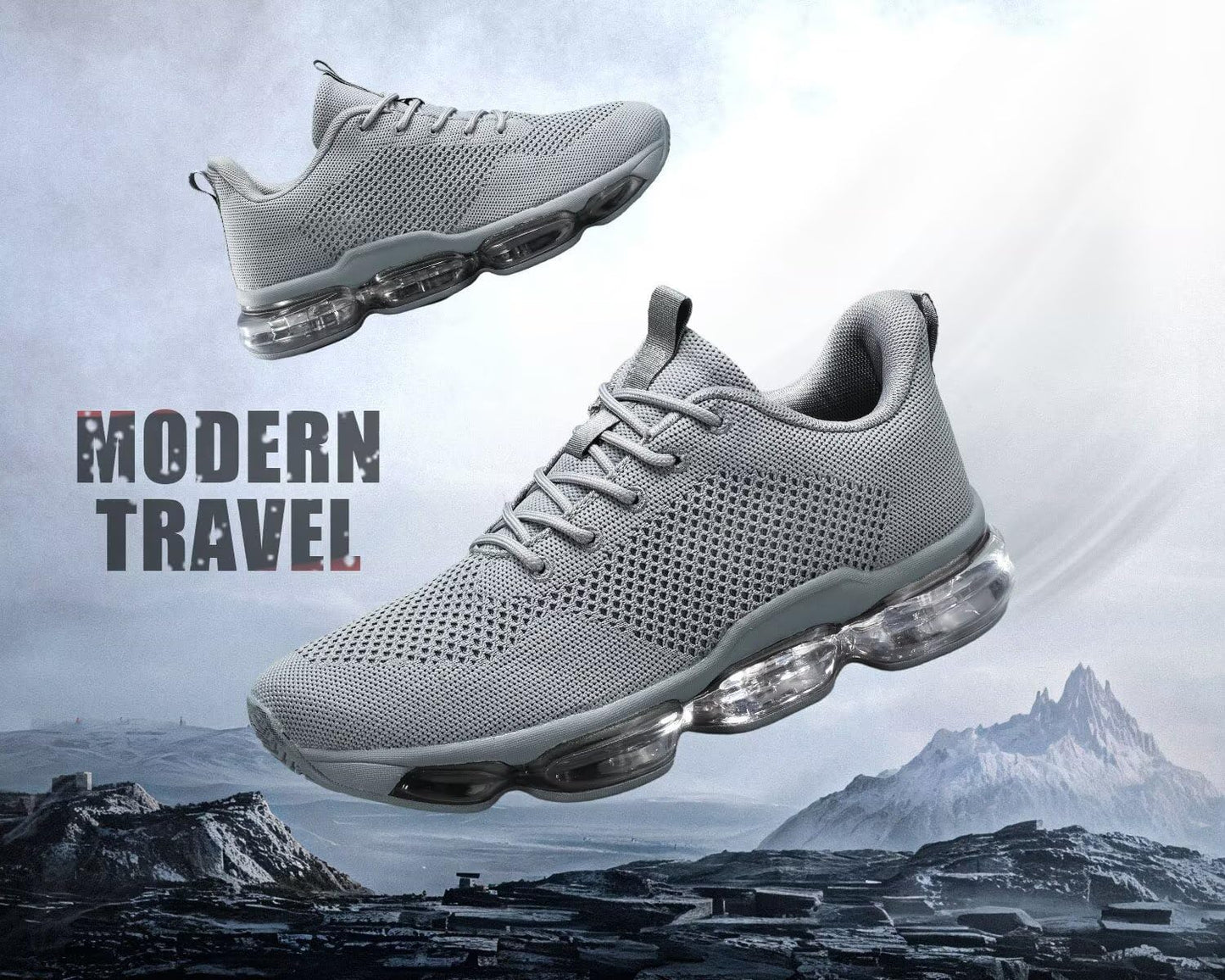 Men's Air Cushion Running Shoes Breathable Tennis Fashion Sneakers Non Slip Workout Casual Sport Shoes Gym Training Comfortable Walking Shoes