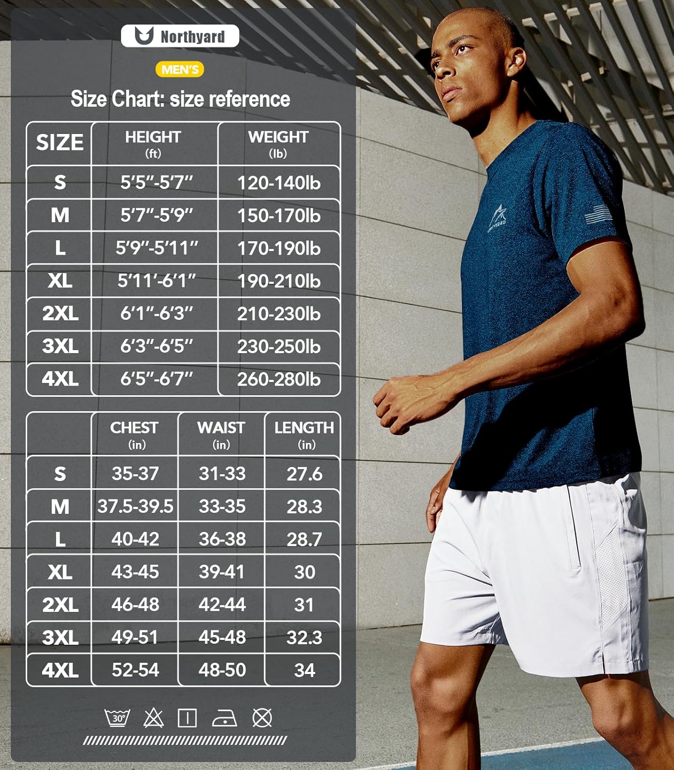 NORTHYARD Men's UPF 50+ Sun Protection Shirts Swim SPF UV Quick Dry Short Sleeve T-Shirts for Athletic Fishing Rash Guard