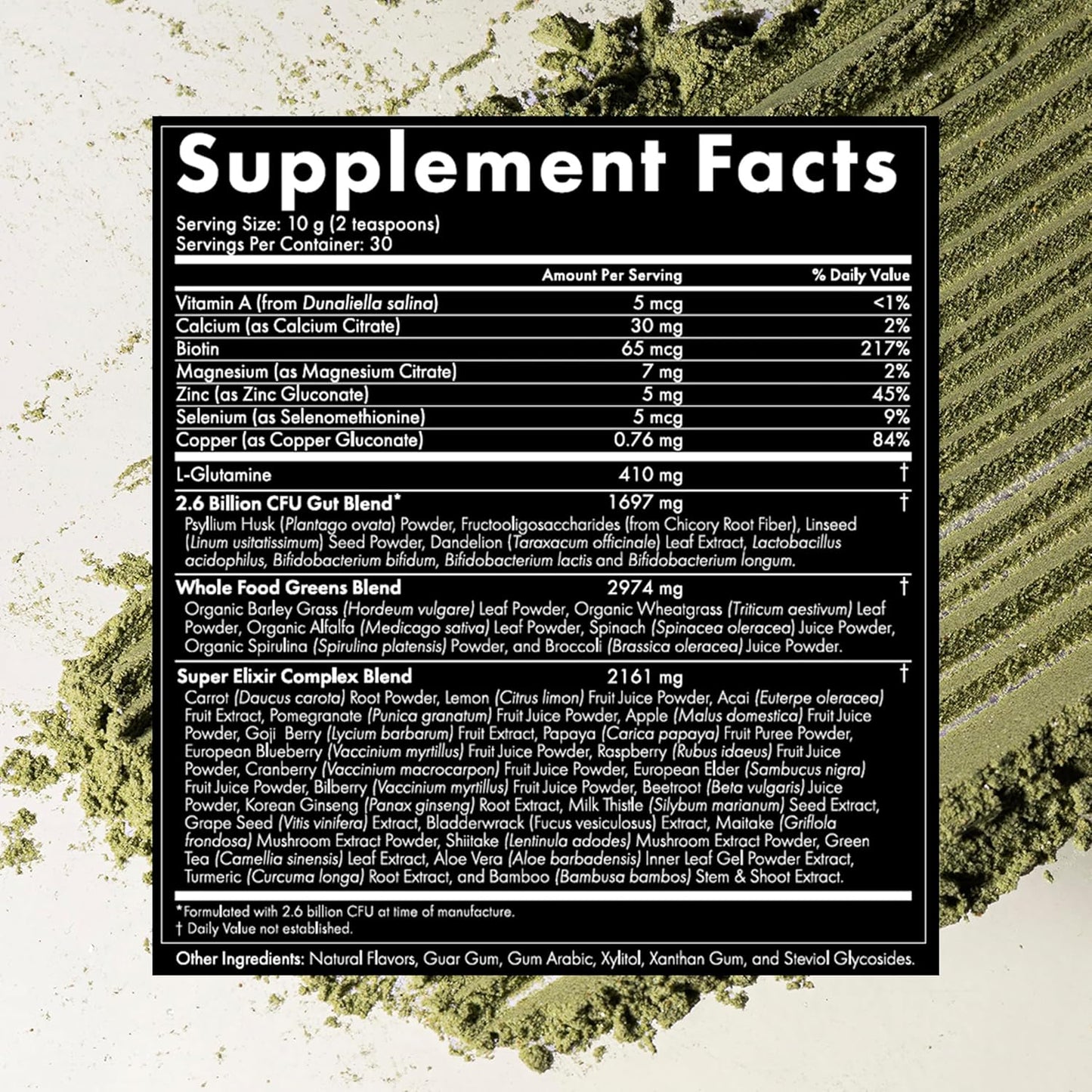 WelleCo The Super Elixir Daily Greens Powder, Probiotic Drink Mix with Whole Foods, Gluten Free, Vegan Gut Health Powder, Energy, Immunity, Healthy Skin, Hair & Nails (300g, Mixed Berry)