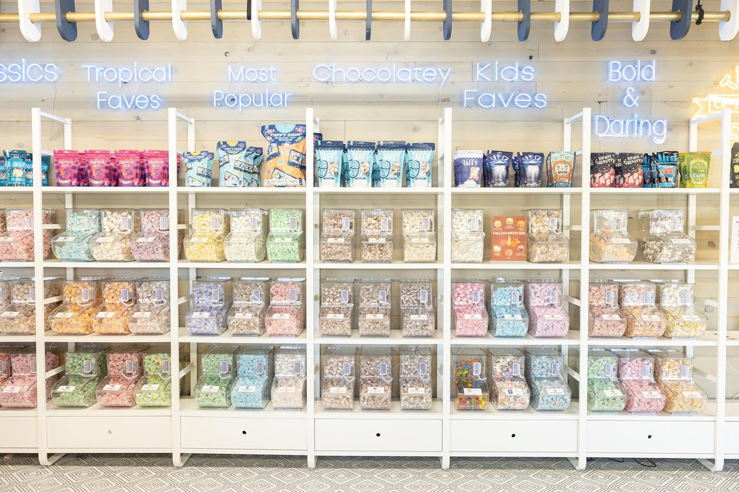 Taffy Shop Cherr Up! Cherry Salt Water Taffy – Gourmet Soft Chewy Candy, Bulk Sweet Snack, Fresh Gift & Gluten-Free, 60 Individually Wrapped Pieces (14oz)