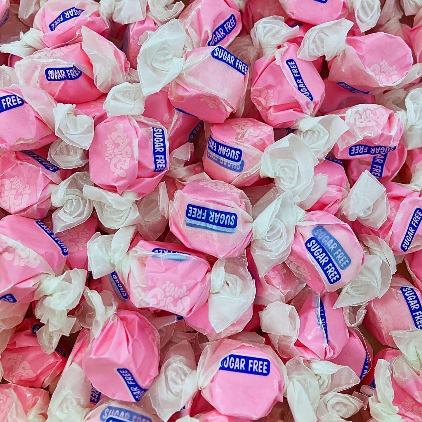 Sugar Free Cinnamon Salt Water Taffy - 1lb (16oz) Bulk Bag Individually Wrapped, Soft & Chewy, Nut Free, Gluten Free, Diabetic & Keto Friendly Gourmet Candy For Taffy Lovers