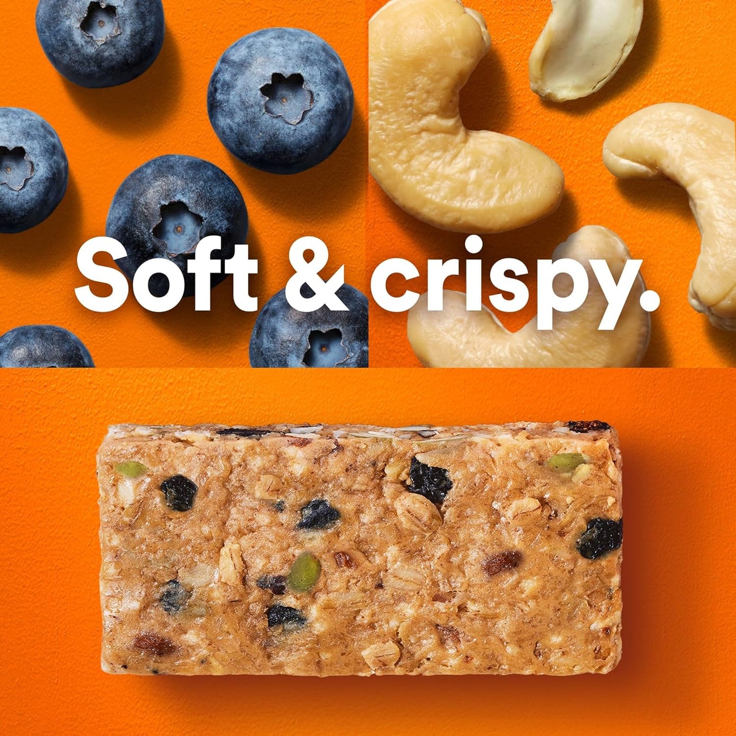 RXBAR Nut Butter and Oat Protein Bars, Protein Snacks, Snack Bars, Blueberry Cashew Butter, 23.2oz Box (12 Bars)