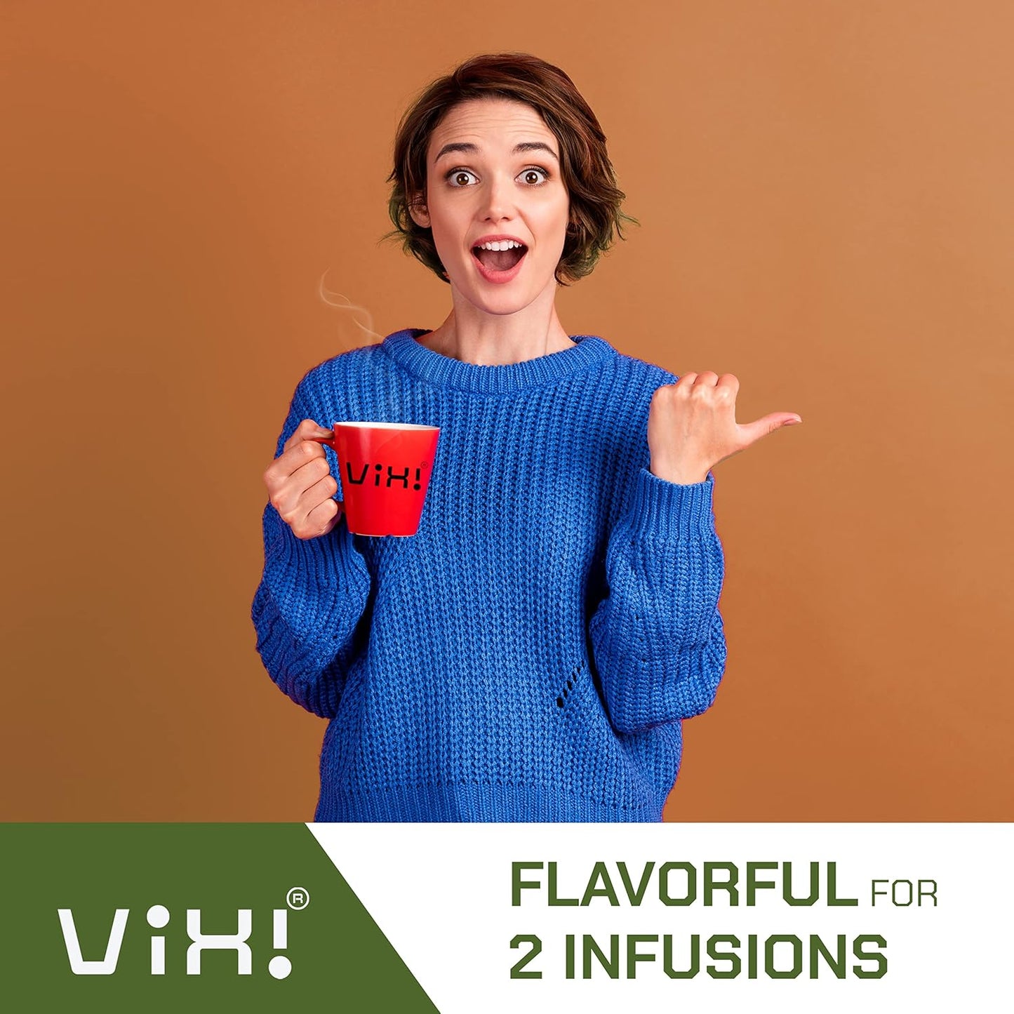 VIXI Green Tea Bags, 150 Counts, Vietnam's Mountain Tea, Caffeinated, Tagless, Balanced Taste, 100% Natural from Ancient Tea Tree, Perfect for Hot and Cold Brew