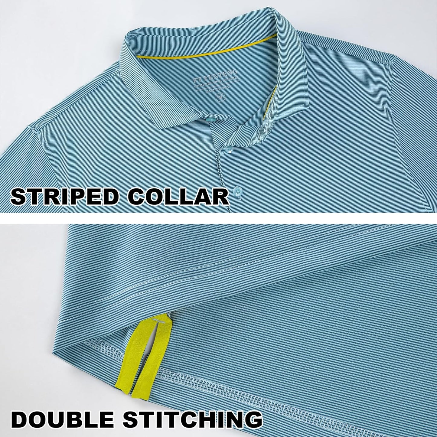 Mens Polo Shirts Short Casual Solid Stylish Dry Fit Performance Designed Collared Golf Polo Shirts for Men