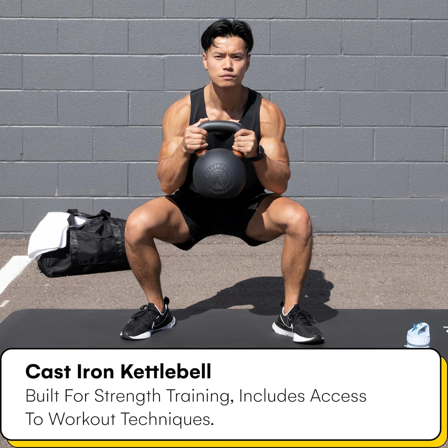 Kettlebell Kings Powder Coated Kettlebell Weights 5-90 LB | Workout Gym Equipment & Strength training sets for Women & Men | Durable Coating for Grip Strength, Rust Prevention