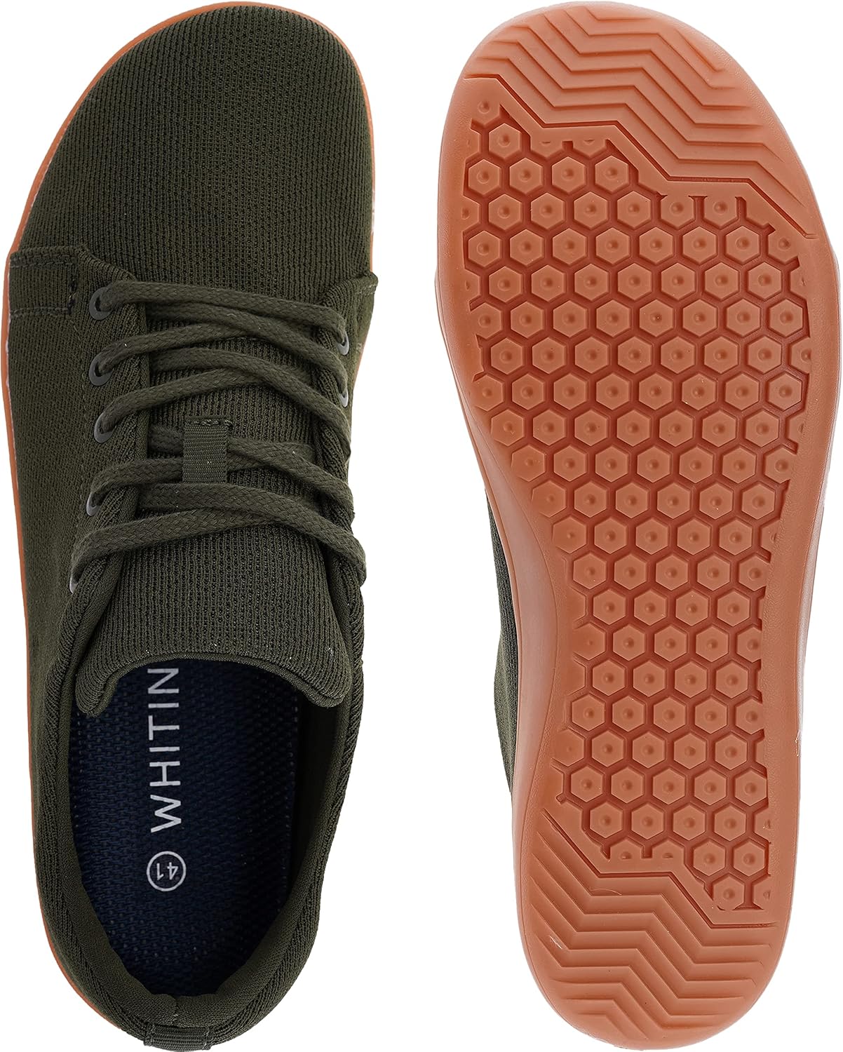 WHITIN Men's Wide Minimalist Barefoot Sneakers | Zero Drop Sole | Optimal Relaxation