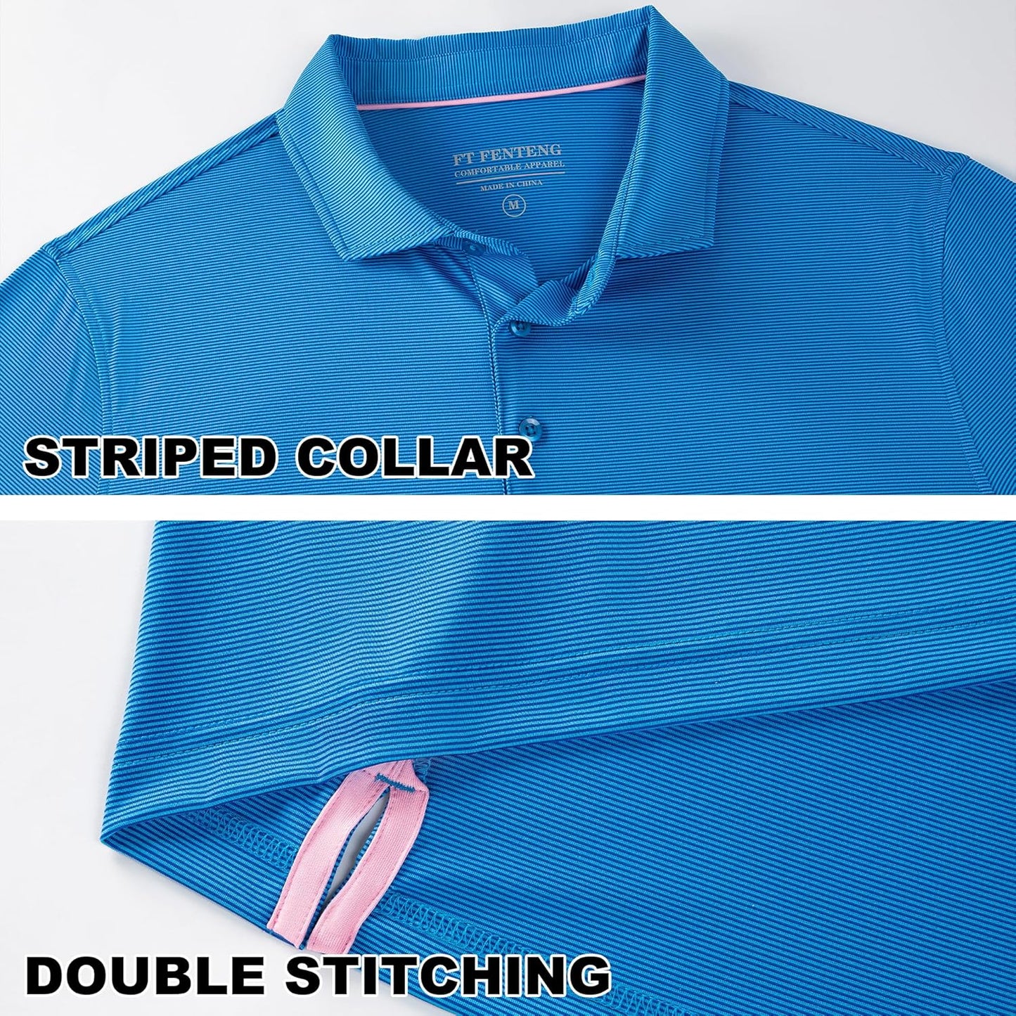 Mens Polo Shirts Short Casual Solid Stylish Dry Fit Performance Designed Collared Golf Polo Shirts for Men