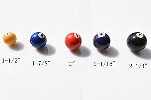 Pool Balls Mini Pool Balls Set,1-1/2 Inch Billiard Balls Set Not Regulation Size, Complete 16 Ball Set…