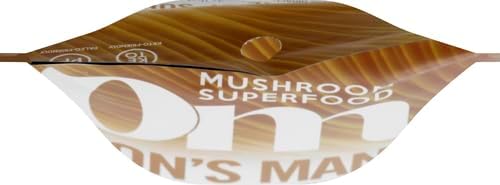 OM MUSHROOM SUPERFOOD Lion's Mane Organic Mushroom Powder, Improves Memory, Focus, Clarity, Nerve Health, and Mood Support, 3.5 oz, 50 Servings Powder Supplement Pouch