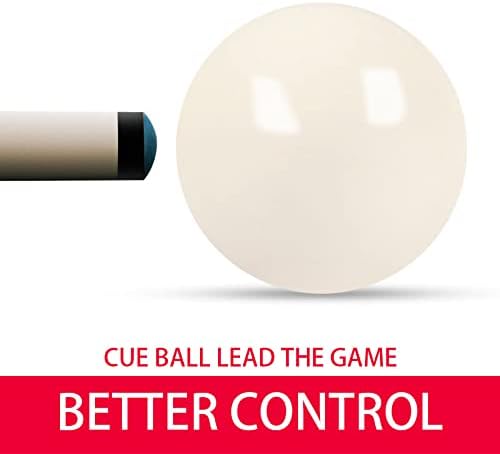 Billiard Balls Set 2-1/4" Regulation Size Pool Table Balls for Replacement (16 Resin Balls)