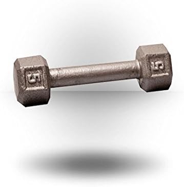 Body-Solid Cast Iron Hexagon Dumbbell, Hand Weights For Men and Women, Weight Dumbbells for Strength Training, Body Building Home Gym Training Gear