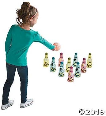 Fun Express Zombie Halloween Bowling Game (10 pins and 2 Balls)