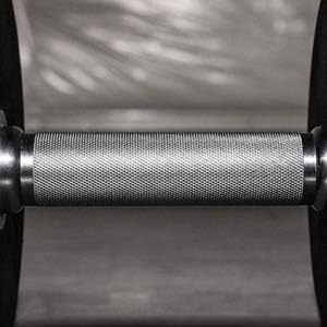 REP Fitness Urethane Coated Round Dumbbells, 5 to 100 lbs, Singles or Pairs, With or Without Rack, Steel Core, Rubber Encased, Chrome Handles, Professional Weights for Home Gym Strength Training