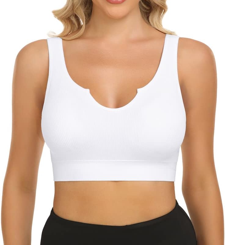 BESTENA Sports Bras for Women, Seamless Comfortable Yoga Bra with Removable Pads