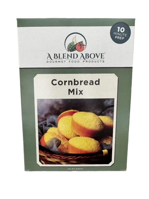 A Blend Above Cornbread Mix - Golden Harvest, Classic Cornbread Mix for Homestyle Comfort, Quick and Easy to Make, 10 Minute Prep - 8 Servings