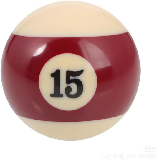 Replacement Billiards Ball, 2-1/4" Regulation Size, Object Balls with Cue Ball & Billiard #8 Ball, Standard Billiards Ball Accessories