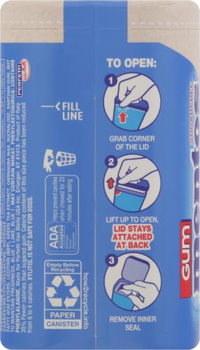 Mentos Pure Fresh Sugar-Free Chewing Gum with Xylitol, Fresh Mint, in a recyclable 90% Paperboard Bottle, 80 Piece (Pack of 4)