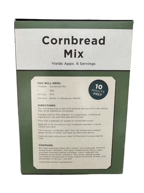 A Blend Above Cornbread Mix - Golden Harvest, Classic Cornbread Mix for Homestyle Comfort, Quick and Easy to Make, 10 Minute Prep - 8 Servings