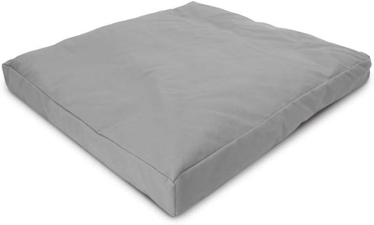 Bean Products Meditation Cushion - Zabuton Meditation Pillows for Sitting on Floor, Yoga Cushion, Cotton Yoga Pillow, Zen Kneeling Prayer Pad- Made in USA - Standard 24x24x2, Stone Gray