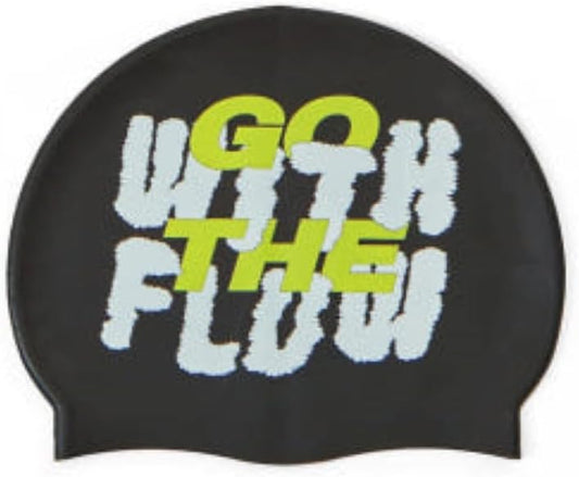 Unisex Silicone Swimming hat That Protects Hair and Ears, Pretty and Cool Artist Collaboration Design Swimming hat