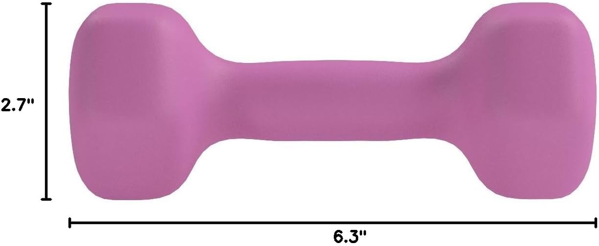 Amazon Basics Neoprene Dumbbell Hand Weights for Exercise and Muscle Toning