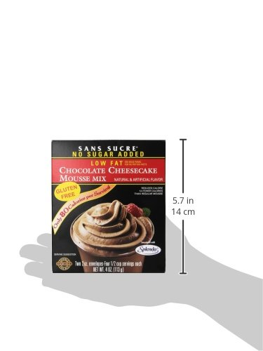 SANS SUCRE Chocolate Cheesecake Mousse Mix - Sugar Free and Gluten Free