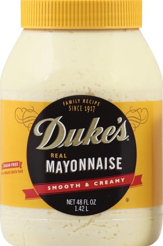 Duke’s Real Mayonnaise Jar – Original Smooth & Creamy Taste, 48 Ounce (Pack of 1)