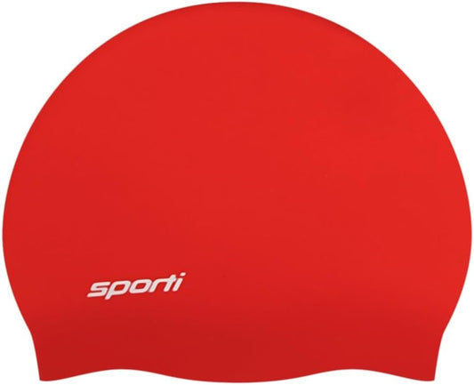 Sporti Silicone Swim Cap for Kids, Unisex Youth Swimming Cap, Protection Bathing Caps for Your Children, Aged 2-10