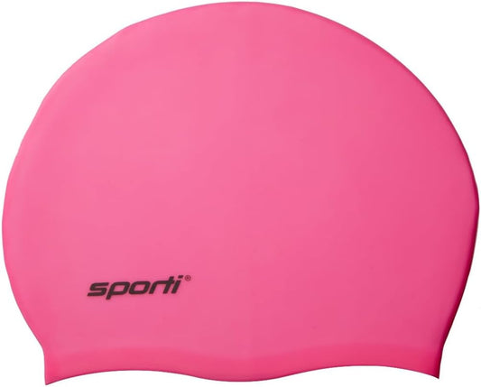 Sporti Silicone Swim Cap for Kids, Unisex Youth Swimming Cap, Protection Bathing Caps for Your Children, Aged 2-10