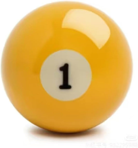 Replacement Billiards Ball, 2-1/4" Regulation Size, Object Balls with Cue Ball & Billiard #8 Ball, Standard Billiards Ball Accessories